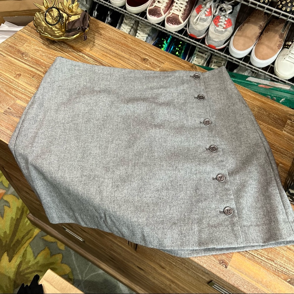 Banana Republic Office Mini Skirt with Buttons